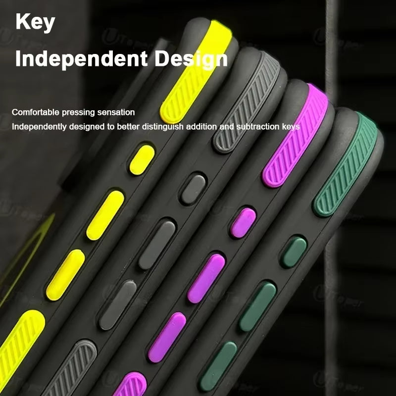 New Bicolor Matte Frosted Magnetic Phone Case for Iphone 16 15 14 plus 13 12 11 Pro Max Translucent Shockproof Bumper Hard Cover